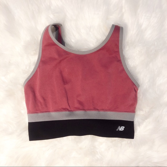 New Balance Other - New Balance Pink Crop Top Sports Bra